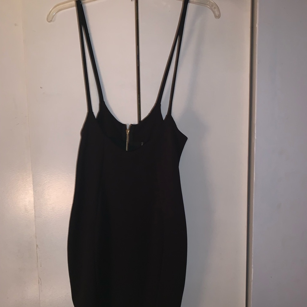Black mini dress